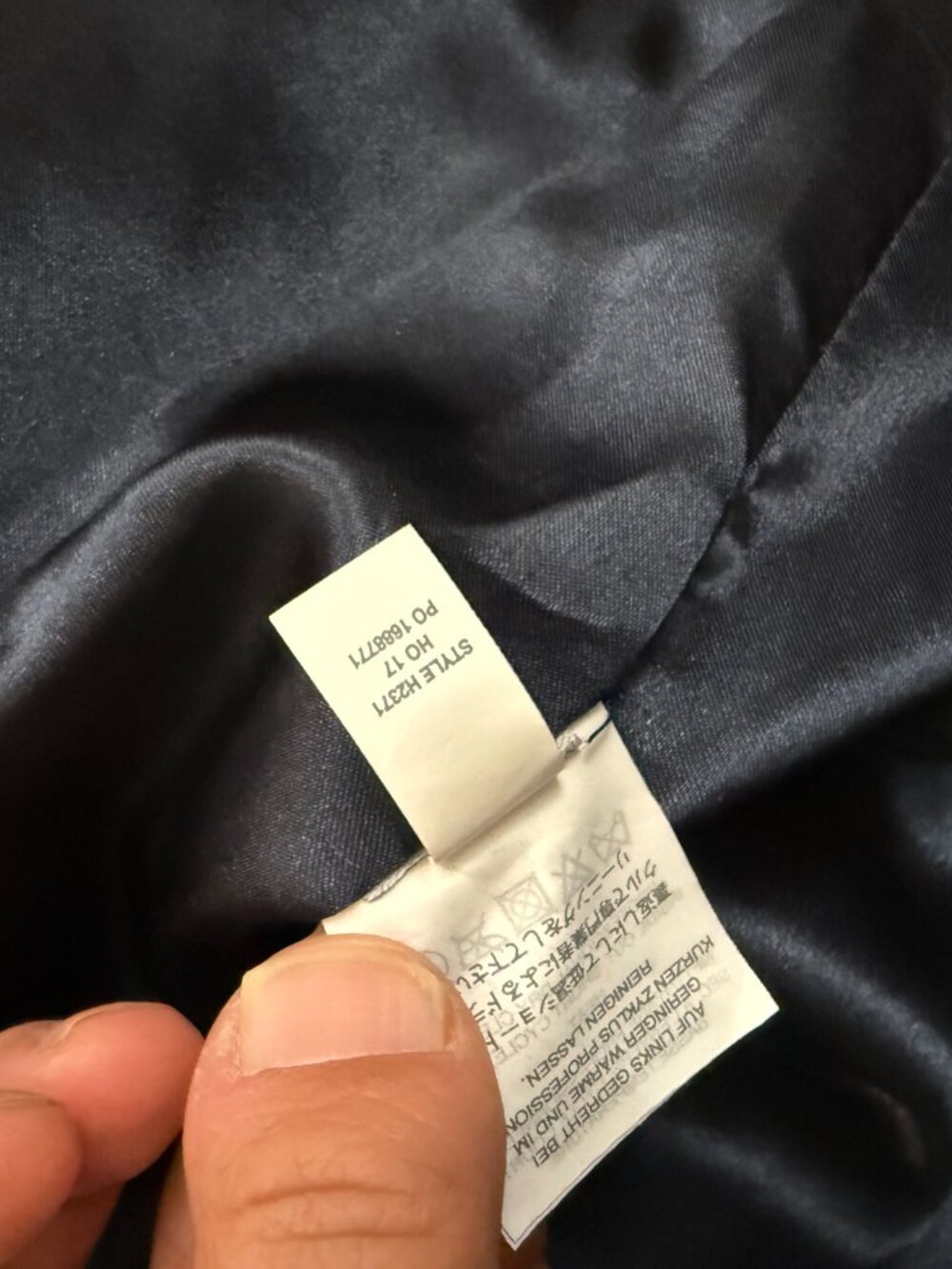 J. Crew Collection Embellished Italian Wool Dark Blue Cocoon Coat Size 10 - Picture 5 of 7